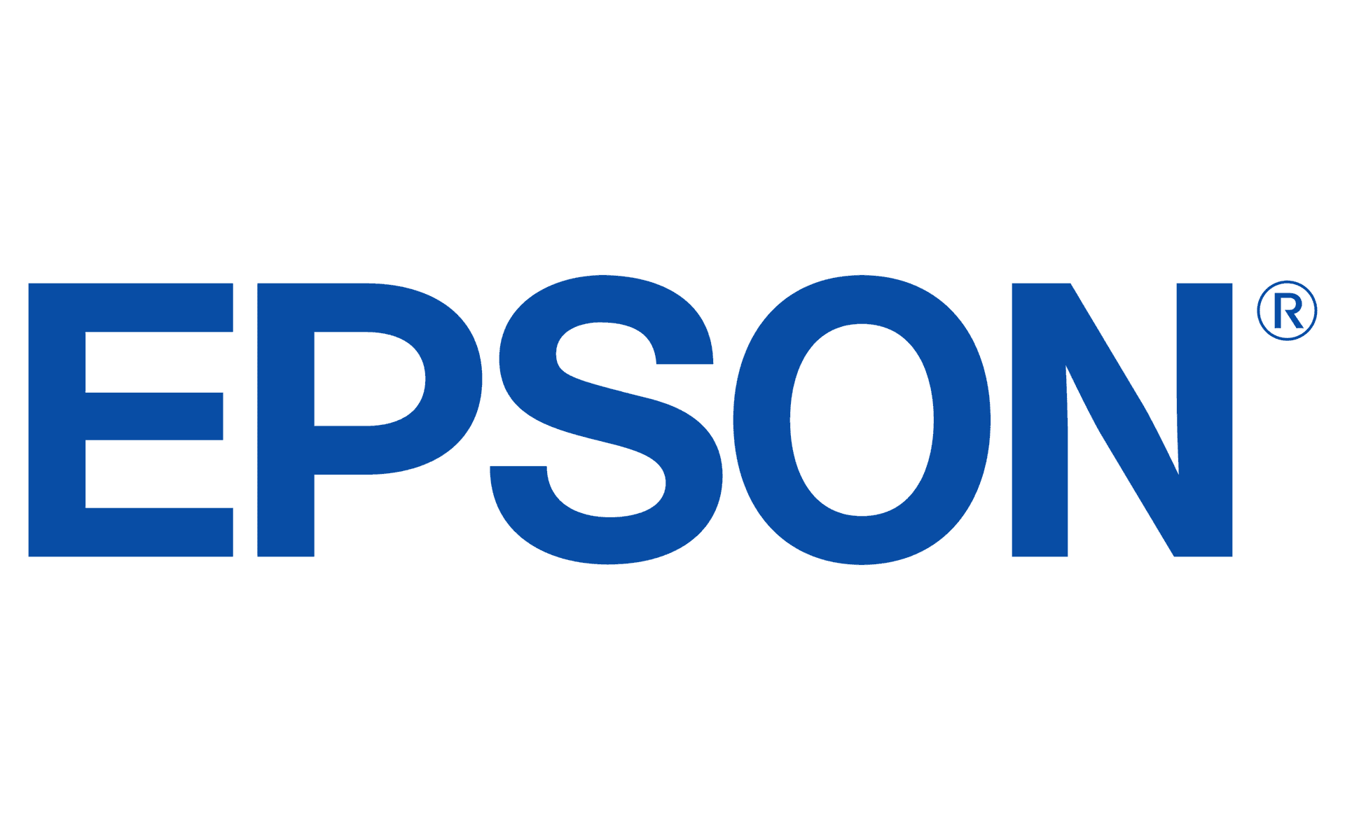 Epson Logo in Blue Text
