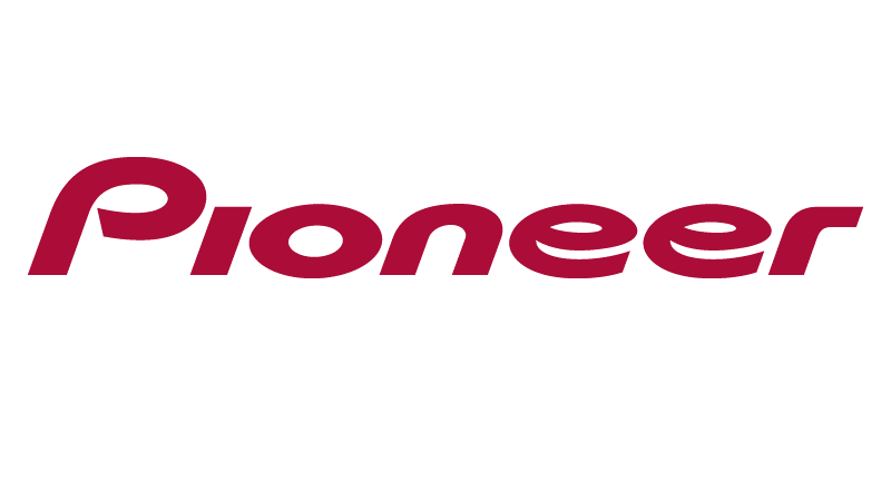 Pioneer Logo in Red Text